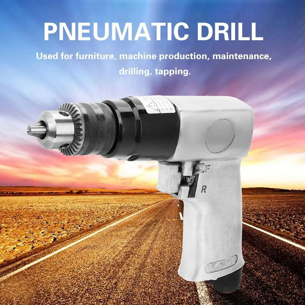 High Speed Pneumatic Air Drill Reversible 3 8 Inch 1700 RPM zrendora
