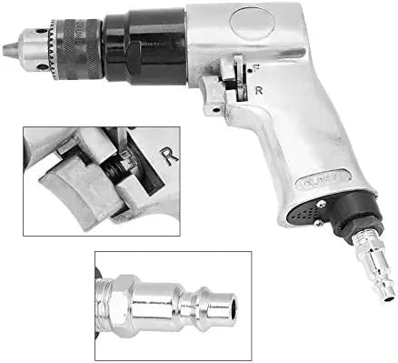 High Speed Pneumatic Air Drill Reversible 3 8 Inch 1700 RPM zrendora