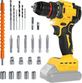 Cordless Drill Driver Compatible with Dewalt 20V Battery Brushless Two Speed zrendora