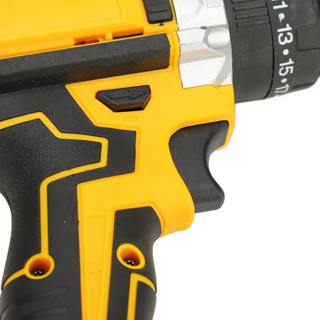 21V Lithium Cordless Drill Driver Kit with Two Batteries and Charger zrendora